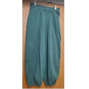 Unknown Brand Green Rounded Sweat Pants Harem Style